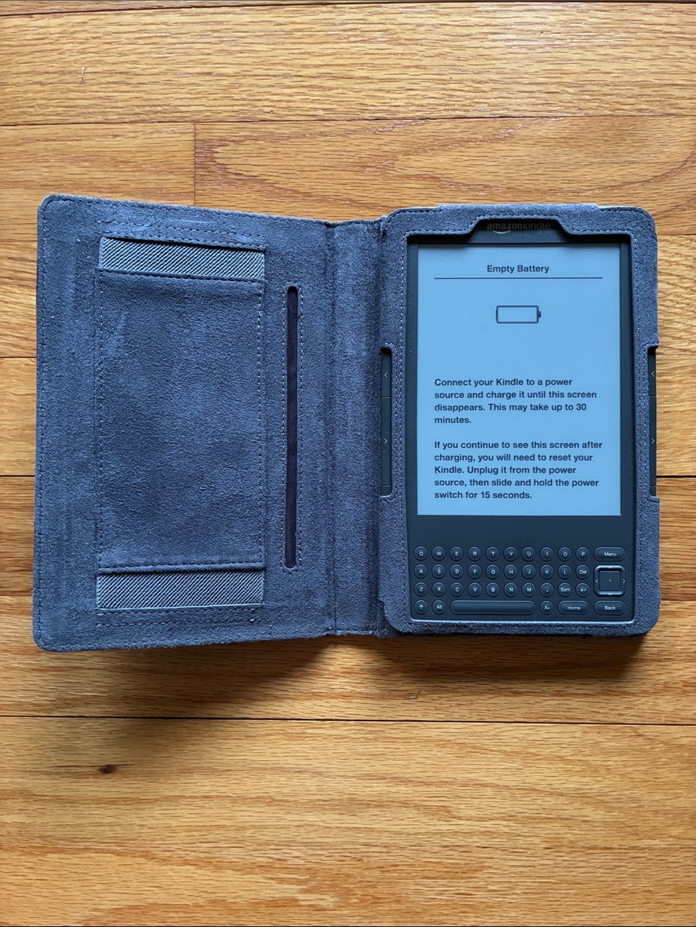 Amazon Kindle in Gray with Gray Folio Cover